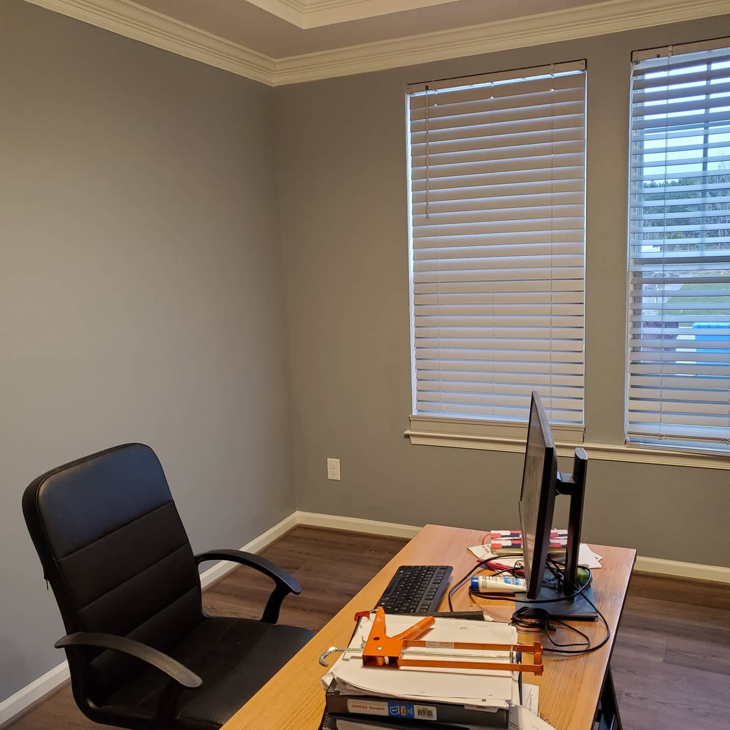 photo of gray painted house wall